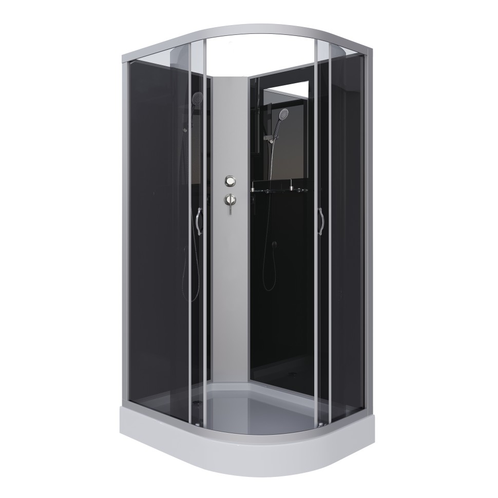 Душевая кабина Niagara Classic NG-3512-14LBK (120х80х200) низкий поддон(13см),стекло тонированное,3 места