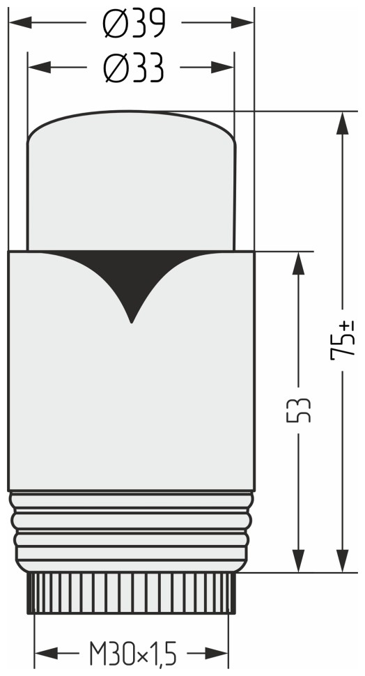 Термостатическая головка для автоматического терморегулятора