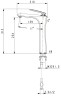 Смеситель для раковины-чаши Timo Helmi 4011/03F черный