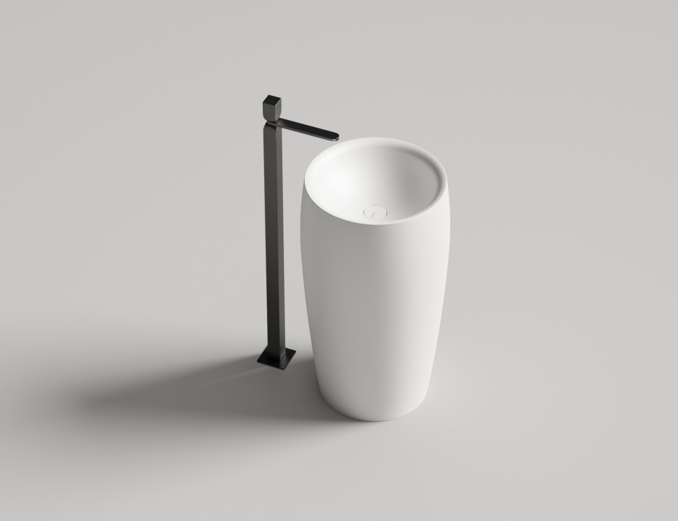 Раковина напольная ALDA 03  покраска по RAL полностью 470х470х900 S-Sense Глянцевое