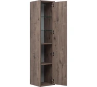 Шкаф-пенал для ванной Aquanet Lino 35 Дуб Веллингтон