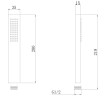 Душевая лейка ABBER AF0050W латунь, белый