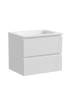 Тумба подвесная SANCOS Snob T 590х445х500, c двумя ящиками оснащенными доводчиками, Bianco, арт.SNT60W