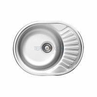 Стальная мойка, 1-чаша с осушкой