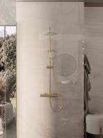 Душевая стойка Rondo VSFS-1R0BG без излива, брашированное золото