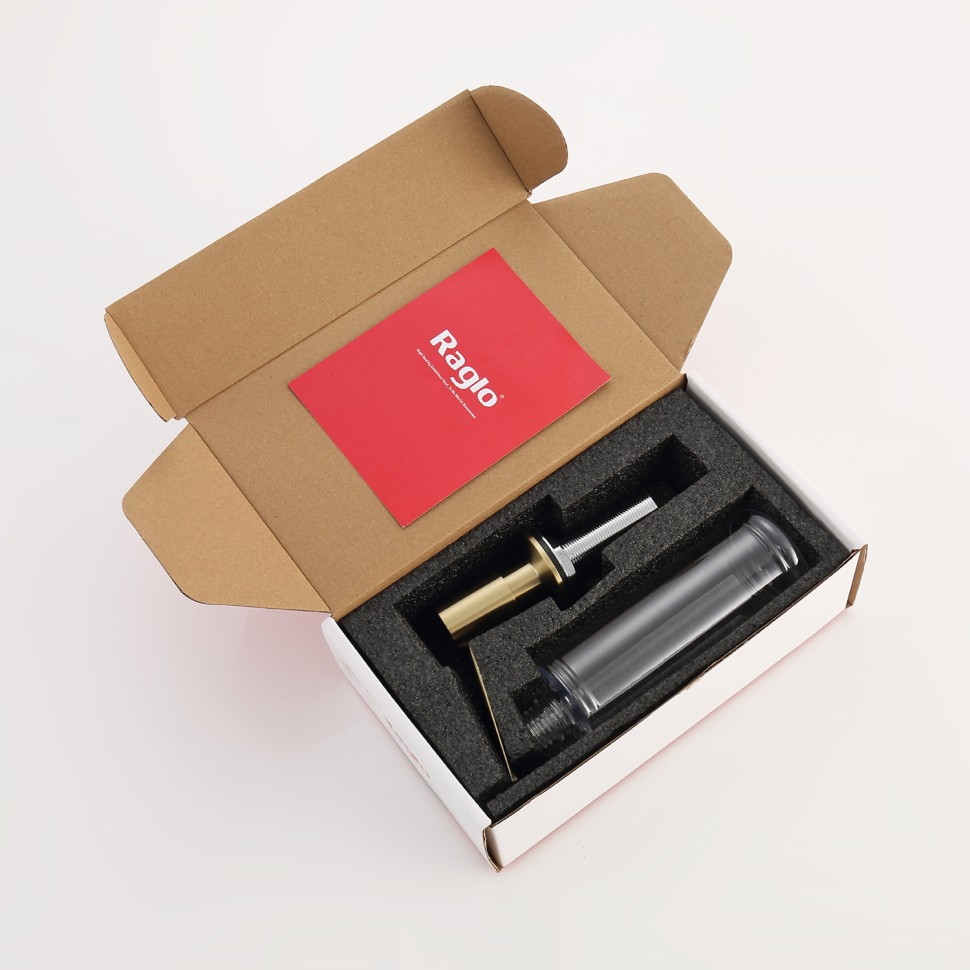 Кухонный диспенсер для моющего средства Raglo сатин золото