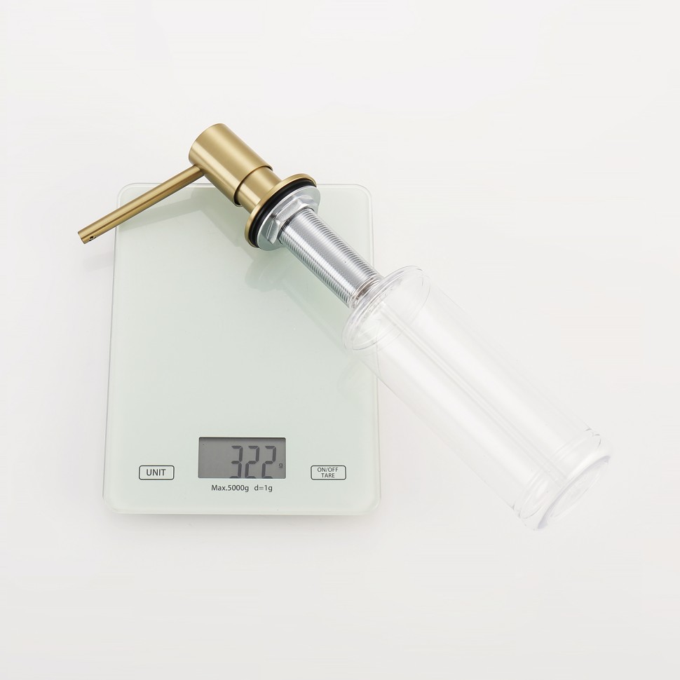 Кухонный диспенсер для моющего средства Raglo сатин золото