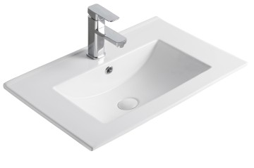 Раковина Gid NYJ803-50 71108 встраиваемая сверху белая 51x40x17