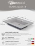 Раковина для ванной 66 см, Uperwood Parma Quartz, белая матовая, жасмин