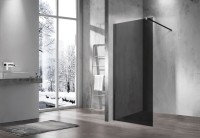 Душевая перегородка Walk-In VSW-1H800CGB, 800*2000, черный матовый, стекло тонированное