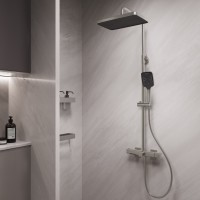 Душевая стойка Core VSFS-4CO1BN с изливом, брашированный никель