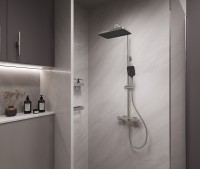 Душевая стойка Core VSFS-4CO1BN с изливом, брашированный никель