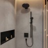 Держатель верхнего душа Hansgrohe Pulsify 26 см., настенный, цвет: черный матовый 24149670