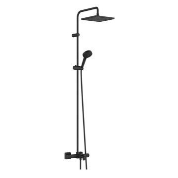 Душевая система Hansgrohe Vernis Shape Showerpipe 240 с термостатом 26900670 черный матовый