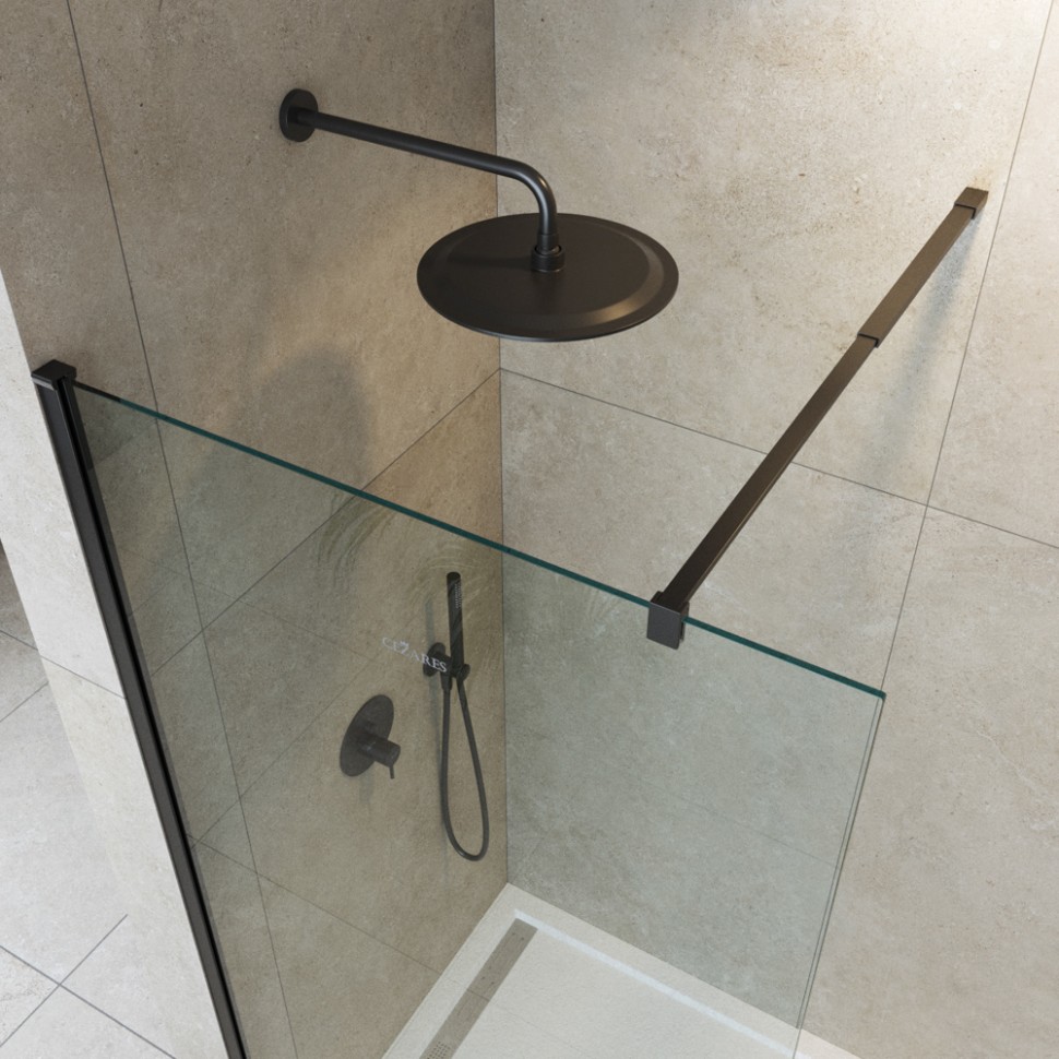 Душевая перегородка CEZARES LIBERTA-L-1-120-C-NERO