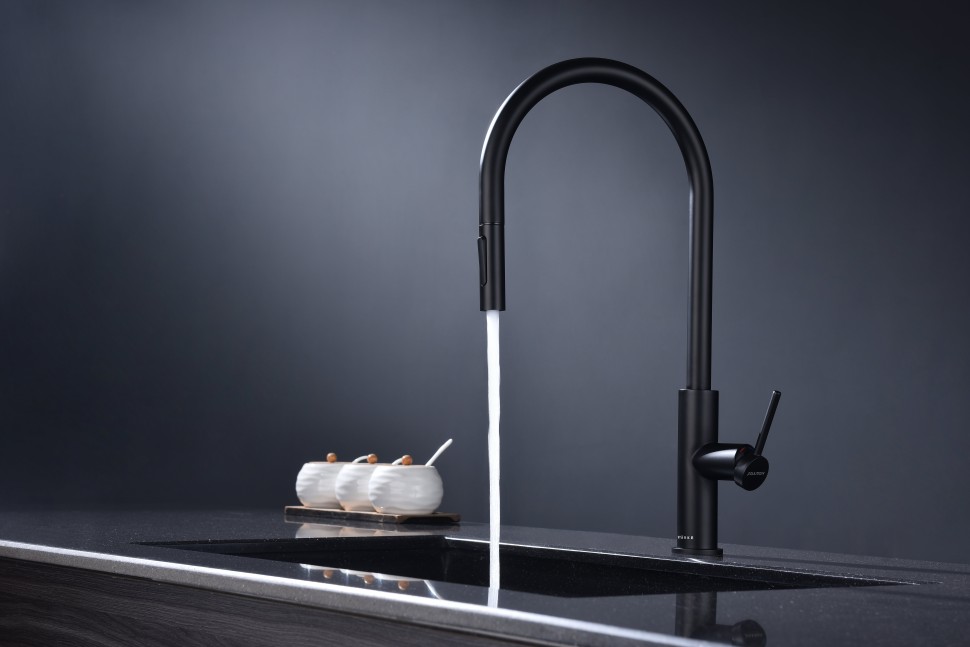 Смеситель для кухни Senso, антрацит, Se215180-AN, Paulmark