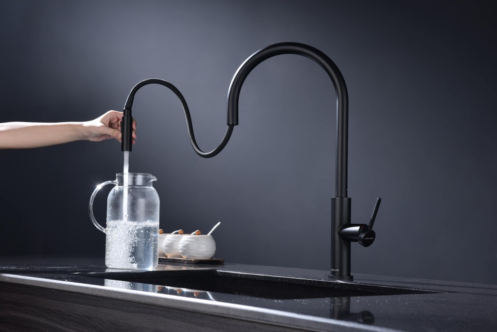 Смеситель для кухни Senso, антрацит, Se215180-AN, Paulmark