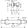 Смеситель для душа Hansgrohe Ecostat Comfort хром (13116000)