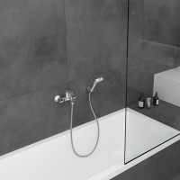 Смеситель для ванн, для душа Hansgrohe Vernis Shape хром (71450000)
