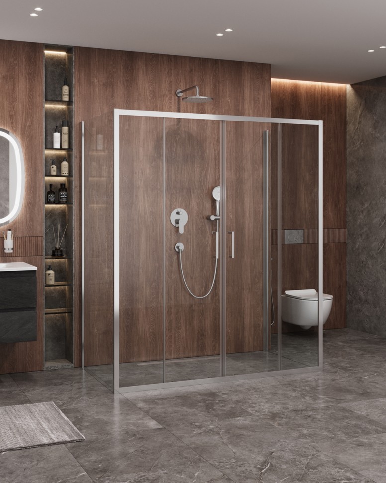 Душевой уголок CEZARES MOLVENO-AH-2/2-170/100-C-Cr-IV