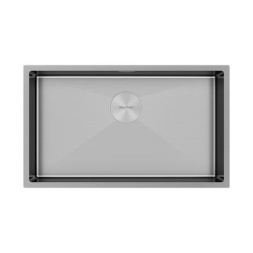 Мойка нерж. сталь NEXT 74 UNI, PM217444-BS, брашированная нерж.сталь, 740х440мм, Paulmark 1,2мм