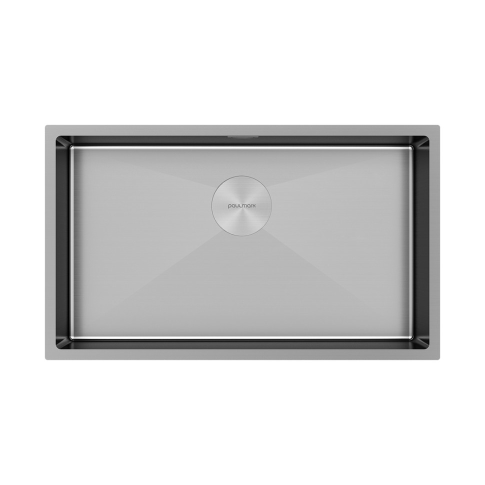 Мойка нерж. сталь NEXT 74 UNI, PM217444-BS, брашированная нерж.сталь, 740х440мм, Paulmark 1,2мм