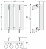 Кумир-0 300х260 4 секции