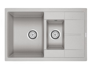 Мойка FLUGEN 60/1,5, IT-GRANIT, PM237850-GR, серый, 775х495 мм, Paulmark