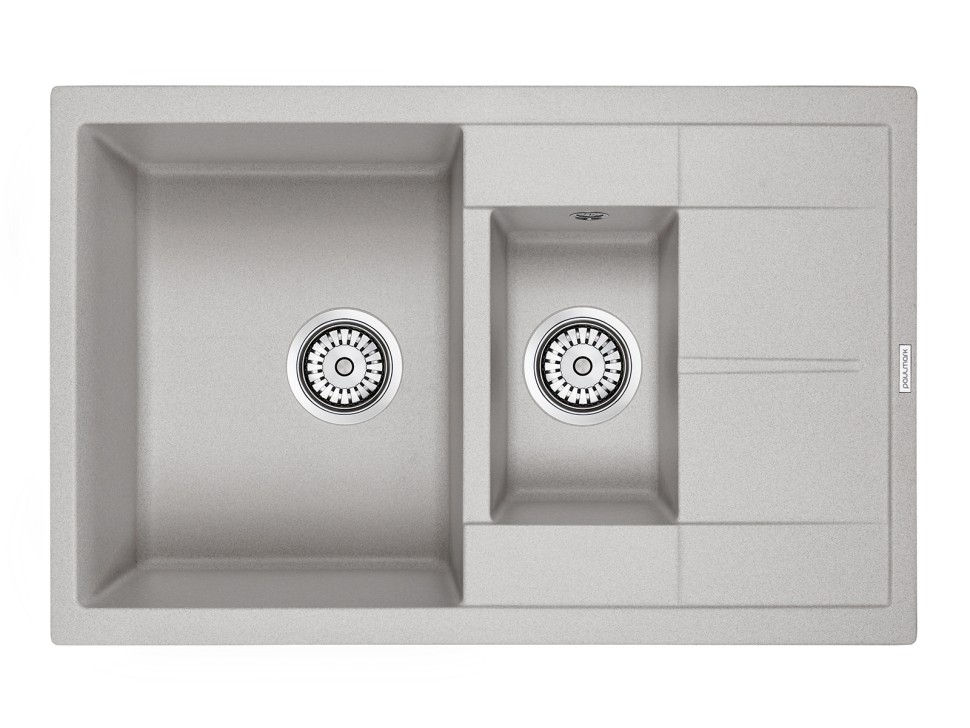 Мойка FLUGEN 60/1,5, IT-GRANIT, PM237850-GR, серый, 775х495 мм, Paulmark