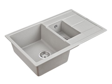 Мойка FLUGEN 60/1,5, IT-GRANIT, PM237850-GR, серый, 775х495 мм, Paulmark