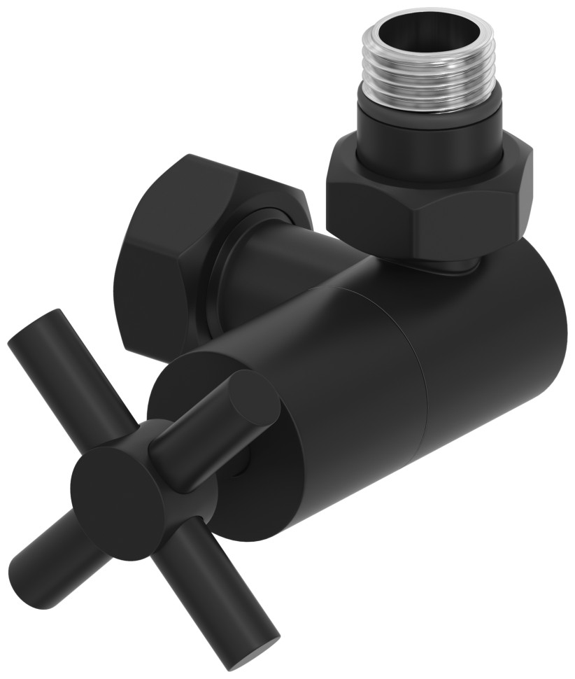 Вентиль 3D правый крест (G 1/2" НР х G 3/4" НГ)