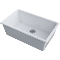 Кухонная мойка Omoikiri Okinoshima 76-U/I-WH Glossy Natceramic/белый глянцевый