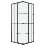 Душевое ограждение Niagara Eco NG-1009-14QKL (90х90х190) квадрат,раздвижное,черный,стекло клетка,1 место