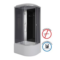 Душевая кабина Niagara Eco E100/70/40L/TN (100х70х215) высокий поддон(40см),стекло тонированное,4 места