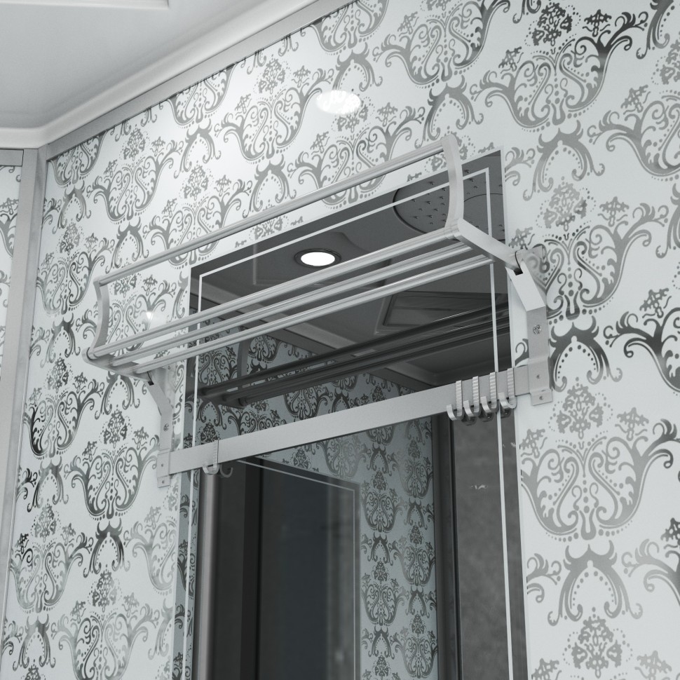 Душевая кабина Niagara Luxe NG-7717W (100x100х215) низкий поддон(15см),дверь распашная,стенки серебро,4 места