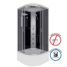 Душевая кабина Niagara Classic NG-2507-14G (80х80х215) высокий поддон(40см),стекло тонированное,4 места