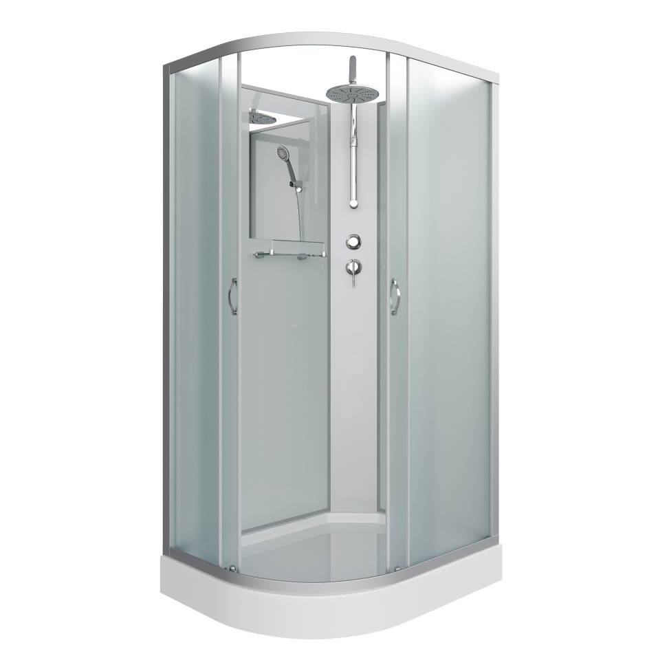 Душевая кабина Niagara Classic NG-3312-14RBKT (120х80х210) низкий поддон(13см),стекло матовое,3 места