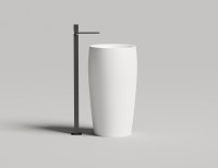 Раковина напольная ALDA 03  покраска по RAL полностью 470х470х900 S-Stone Матовое