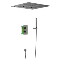 Душевая система встроенная с термостатом Timo Petruma SX-5029/18SM черное золото