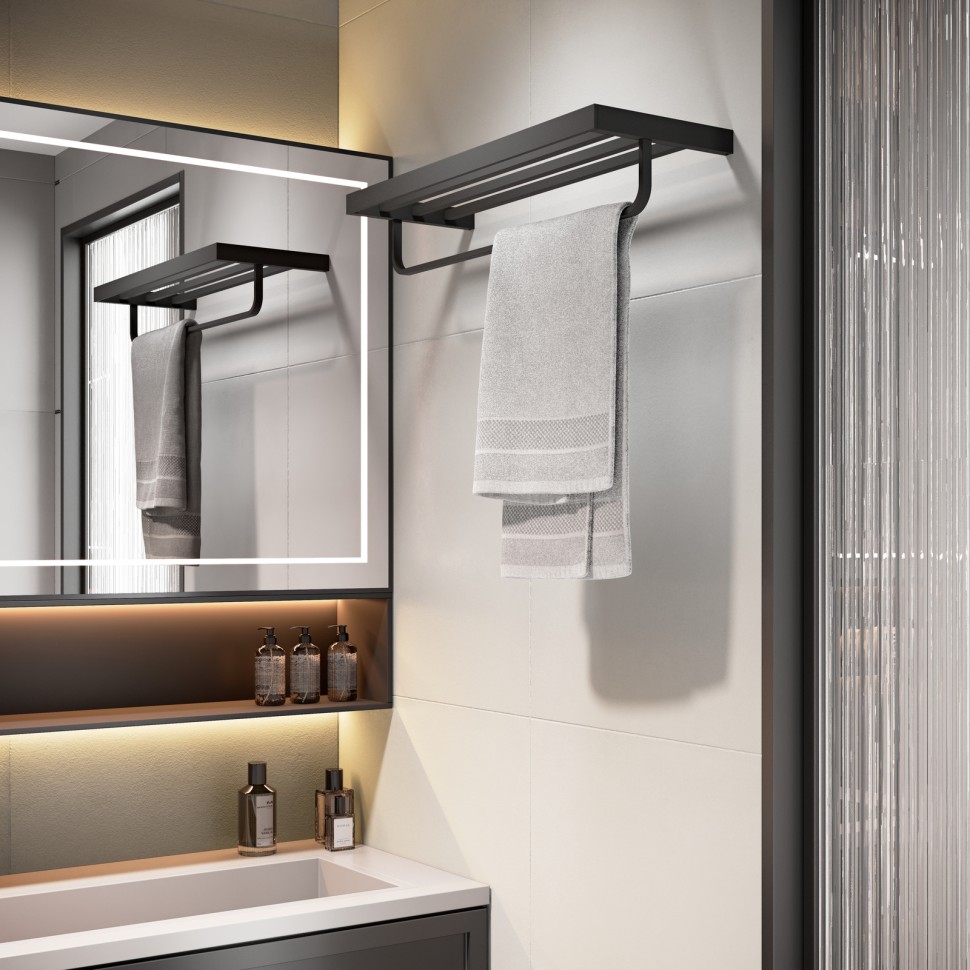 Полка для полотенец Timo Petruma 15258/03 черный