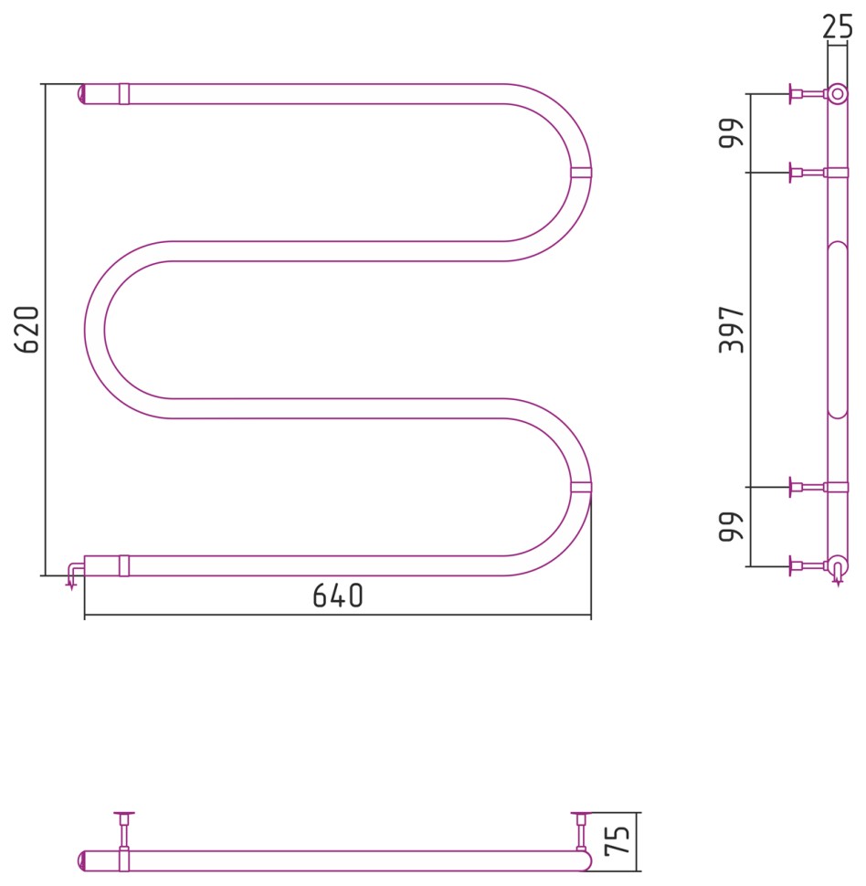 М-образный 600х600 (64 Вт)
