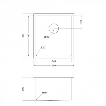 Мойка EMAR EMB-130 EMB-130 PVD Nano Golden