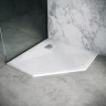 Душевой поддон Grossman Strong GR-S1100100D (100х100) из искусственного камня,трапеция,белый,1 место