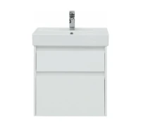 Тумба с раковиной Nova Lite 60 2 ящ. цв. бел.глянец