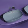 Умывальник чаша накладная овальная (цвет Серо-x CN6049MHL