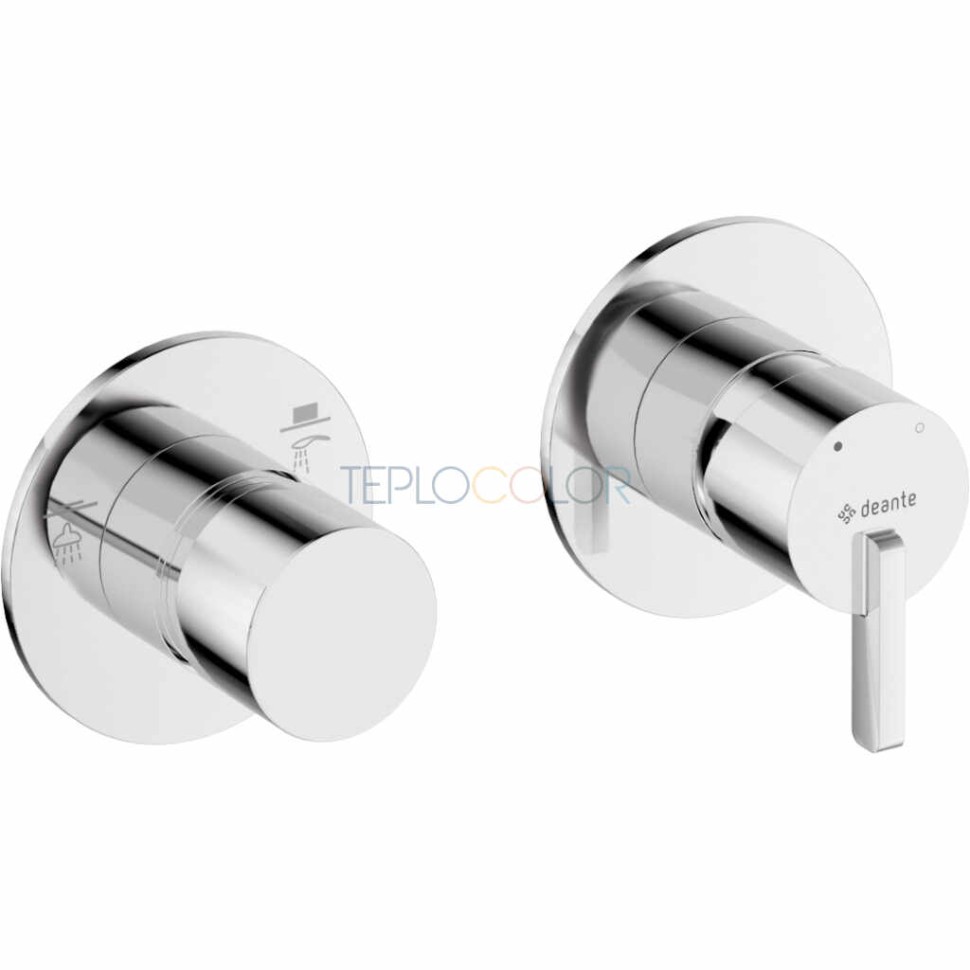 Смеситель для душа, с переключателем для душа - горизонтальная