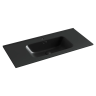Умывальник накладной прямоугольный (цвет Черный Матовый) Element 1010x465x180мм