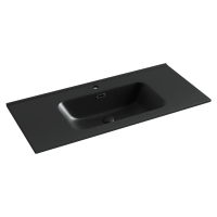 Умывальник накладной прямоугольный (цвет Черный Матовый) Element 1010x465x180мм
