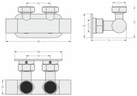 Вентиль угловой EU50 (2 х G 3/4" НГ х G 3/4" НГ)