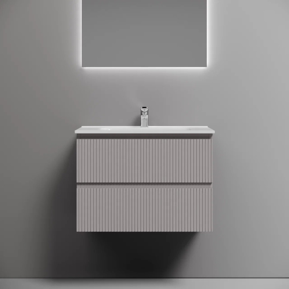 Тумба подвесная SANCOS Snob T 690х445х500, c двумя ящиками оснащенными доводчиками, Doha Soft, арт.SNT70SM